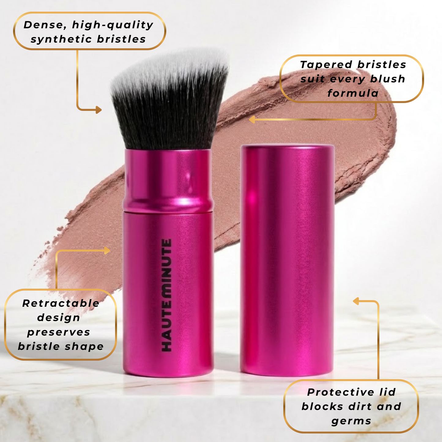 Glamstick Retractable Blush Brush