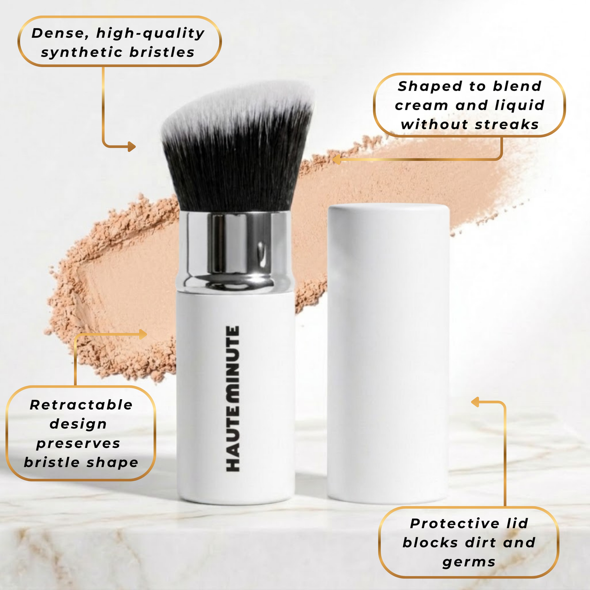 Glamstick Retractable Powder Brush
