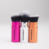 Glamstick Retractable Brush | Travel Foundation Blush Powder Brush Liquid Cream – Vegan Bristles