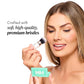 Glamstick Retractable Brush | Travel Foundation Blush Powder Brush Liquid Cream – Vegan Bristles