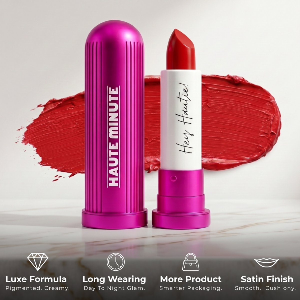 4Ever Haute Long Wearing Lipstick - Red Haute