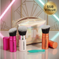All the Tools | Retractable Foundation, Powder and Blush Brush, Tweezer & Glam Bag