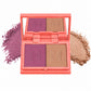 Blush + Brighten Highlighter Duo | Lightweight Mineral Blush Shimmer Glow Powder Palette