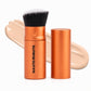 Glamstick Retractable Brush | Travel Foundation Blush Powder Brush Liquid Cream – Vegan Bristles