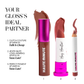 Lip products with 'Haute Minute' branding on a white background